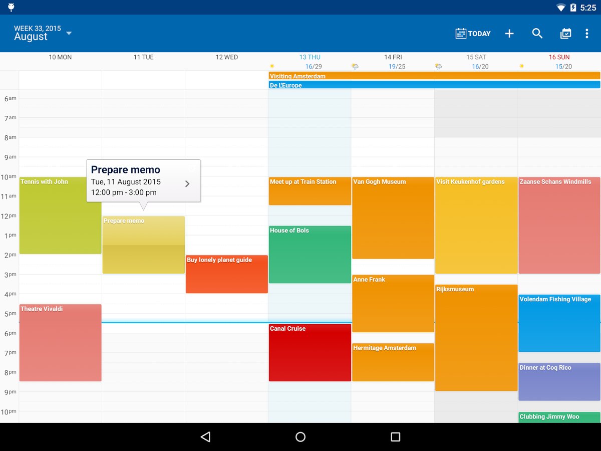 mejor app de calendario